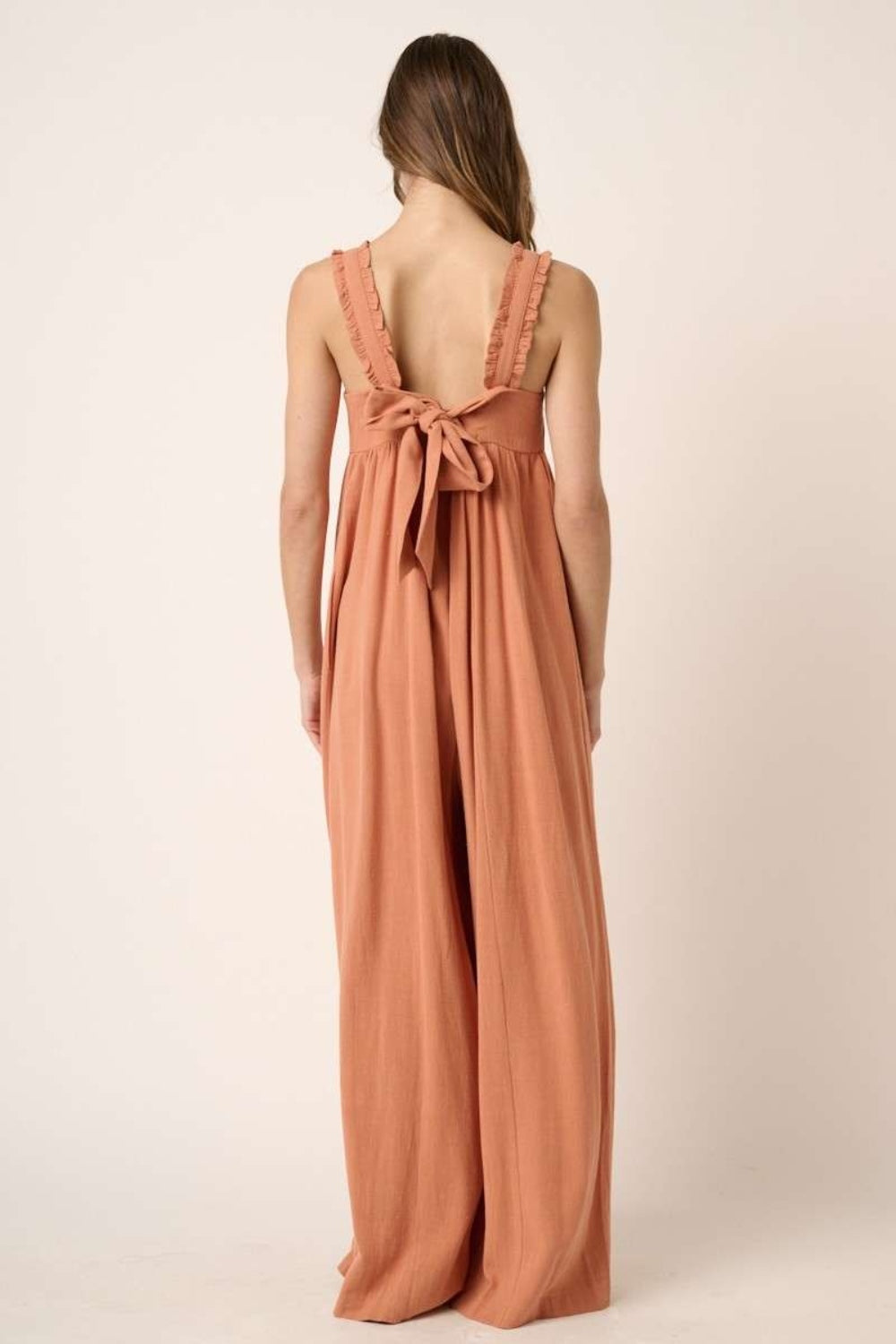 Lara – Ärmelloser Jumpsuit mit weitem Bein